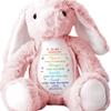 Always Remember You Are Braver, Stars And Hearts Design, Personalized Stuffed Bunny, Gift For Grandsons, Be Brave and Remember How Special You Are Custom Grandma Bunny, Inspirational Gift for Kid view 1