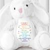 Always Remember You Are Braver, Stars And Hearts Design, Personalized Stuffed Bunny, Gift For Grandsons, Be Brave and Remember How Special You Are Custom Grandma Bunny, Inspirational Gift for Kid view 4
