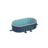 2.1m PVC Folding Pool (Not Inflatable) - Blue-Gray - Material for Summer Fun - Outdoor Patio, Beach, Garden view 1