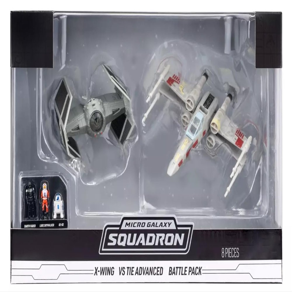 MAGNETOE Micro Galaxy Squadron X-Wing vs TIE Advanced Battle Pack
