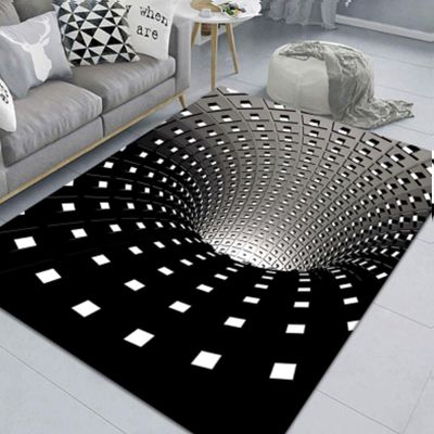 3D Hole Rug - 2026 New Optical Illusion Rug Hole, Dog Gets Scared of 3D Carpet, Rug That Looks Like a Hole, Funny 3D Carpet to Prank, Test & Play with Your Dog or Cat (37-(31.49 * 47.24in))