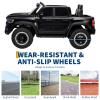 12V Ride On Car for Kids, Licensed RAM Remote Control Toddler Truck, Electric Pickup Truck Car w/Parental Control, Truck Bed Storage, LED Lights & Music view 3
