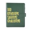 100 Envelopes Money Saving Challenge, Envelopes Challenge Binder, Savings Challenges Book with Envelopes & Challenge Tracker, Fun and Easy Way to Save $5,050, Money Saving Binder (Green) view 1