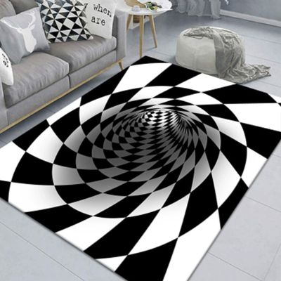 3D Hole Rug - 2026 New Optical Illusion Rug Hole, Dog Gets Scared of 3D Carpet, Rug That Looks Like a Hole, Funny 3D Carpet to Prank, Test & Play with Your Dog or Cat (36-(19.68 * 31.49in))