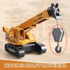 victob ABS Diecast Crane Truck Toy for Boys Ages 3-12, Friction Powered Construction Vehicle with Manual Lifting Arm, Christmas & Birthday Gift for Toddlers Kids view 4