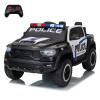 12V Ride on Police Car for Kids, Licensed RAM Remote Control Toddler Truck, Electric Pickup Truck Car w/Parental Control, Truck Bed Storage, LED Lights & Music view 1