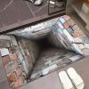 3D Hole Rug - 2026 New Optical Illusion Rug Hole, Dog Gets Scared of 3D Carpet, Rug That Looks Like a Hole, Funny 3D Carpet to Prank, Test & Play with Your Dog or Cat (11-(19.68 * 31.49in)) view 1