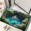 3D Hole Rug - 2026 New Optical Illusion Rug Hole, Dog Gets Scared of 3D Carpet, Rug That Looks Like a Hole, Funny 3D Carpet to Prank, Test & Play with Your Dog or Cat (8-(15.75 * 23.62in)) view 1