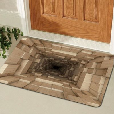 3D Hole Rug - 2026 New Optical Illusion Rug Hole, Dog Gets Scared of 3D Carpet, Rug That Looks Like a Hole, Funny 3D Carpet to Prank, Test & Play with Your Dog or Cat (20-(31.49 * 47.24in))
