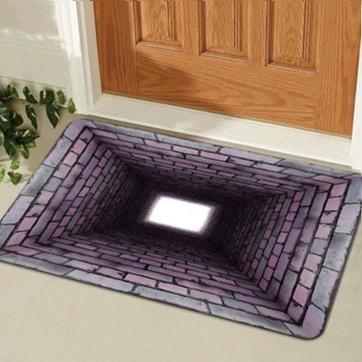 3D Hole Rug - 2026 New Optical Illusion Rug Hole, Dog Gets Scared of 3D Carpet, Rug That Looks Like a Hole, Funny 3D Carpet to Prank, Test & Play with Your Dog or Cat (13-(19.68 * 31.49in))