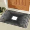 3D Hole Rug - 2026 New Optical Illusion Rug Hole, Dog Gets Scared of 3D Carpet, Rug That Looks Like a Hole, Funny 3D Carpet to Prank, Test & Play with Your Dog or Cat (14-(15.75 * 23.62in)) view 1