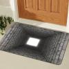 3D Hole Rug - 2026 New Optical Illusion Rug Hole, Dog Gets Scared of 3D Carpet, Rug That Looks Like a Hole, Funny 3D Carpet to Prank, Test & Play with Your Dog or Cat (17-(23.62 * 35.43in)) view 1