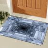 3D Hole Rug - 2026 New Optical Illusion Rug Hole, Dog Gets Scared of 3D Carpet, Rug That Looks Like a Hole, Funny 3D Carpet to Prank, Test & Play with Your Dog or Cat (12-(15.75 * 23.62in)) view 1