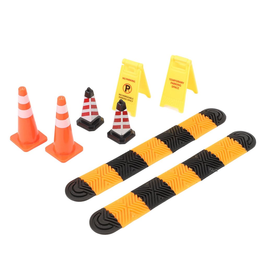 Aumotop RC Car Speed Bump Set Climbing Car Model Accessories for 1/18 1/24 Scale, Easy to Install for Hobbyists Collection