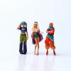 1/64 Scale Trendy Girl Miniature Figures, Hand-Painted Resin Female Characters for Diorama Scenes, Car Display, Street Style Collectibles view 3