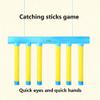 Reflex Drop Sticks Challenge Game - Fun Catch Falling Sticks Game with 3 Adjustable Speed Modes, Reflective Hand Eye Coordination & Reaction Training Toy for Kids Adults All Ages (Blue(Basic)) view 2