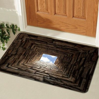 3D Hole Rug - 2026 New Optical Illusion Rug Hole, Dog Gets Scared of 3D Carpet, Rug That Looks Like a Hole, Funny 3D Carpet to Prank, Test & Play with Your Dog or Cat (19-(23.62 * 35.43in))