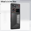 yeeplant Nubia Z60 Ultra Case with Tempered Glass & Metal Frame, Shockproof with Carbon Fiber view 4