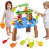 ZACEAC Water Table for Toddlers 3-5 Outdoor Toys for Kids Ages 4-8 3-Tier Kids Sand Water Tables with Fishing Game Set Activity Sensory Table Summer Gift Beach Outside Toys for Toddler Boys view 1