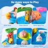 ZACEAC Water Table for Toddlers 3-5 Outdoor Toys for Kids Ages 4-8 3-Tier Kids Sand Water Tables with Fishing Game Set Activity Sensory Table Summer Gift Beach Outside Toys for Toddler Boys view 4
