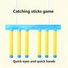 Reflex Drop Sticks Challenge Game - Fun Catch Falling Sticks Game with 3 Adjustable Speed Modes, Reflective Hand Eye Coordination & Reaction Training Toy for Kids Adults All Ages (Blue with Control) view 2