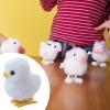 EHJRE Chick Wind up Toy,Clockwork,Holiday Decoration Cute Novelty Jumping Hopping Toy for Birthday Gifts Basket Stuffers, White 30g view 3