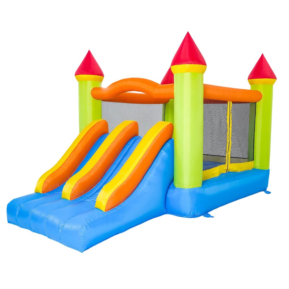 HAPYBOUCY Bounce House, Inflatable Bouncy Castle for Kids 3-10, Bouncy House with Big Slide & Blower, 13ft Lx8.2ft Wx8ft H, Jump House Outdoor Indoor Use, Nice Choice for Backyard Party&Birthday Gift