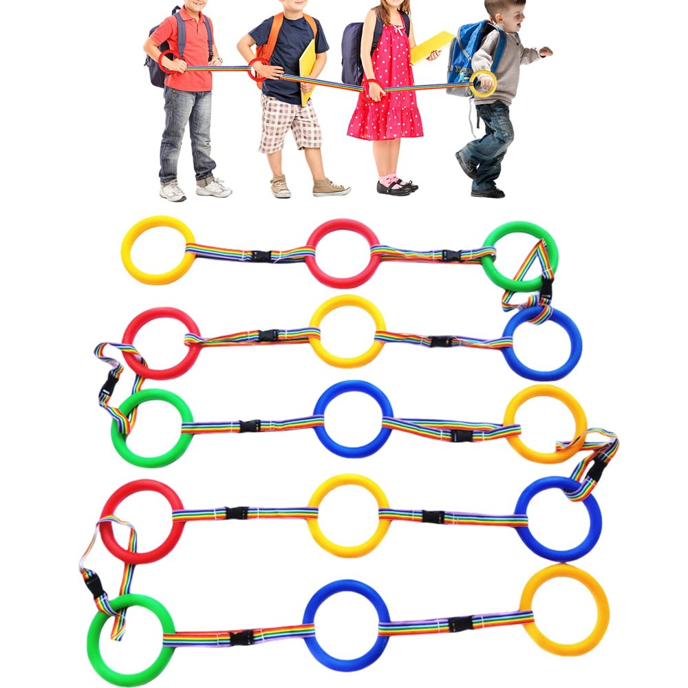 15Pcs Walking Rope for Preschool, Anti-Lost Kids Leash with Plastic Ring for Kindergarten, Daycare, Outdoor Activities Walking Rope for Preschool