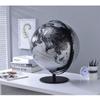 20.5" Tall-Black and Silver Globe with 3D Mountain Landscape view 2