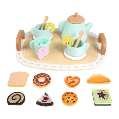 Garende Afternoon Tea Party Toy Children Tea Party Set Kitchen Playset for Party Favors