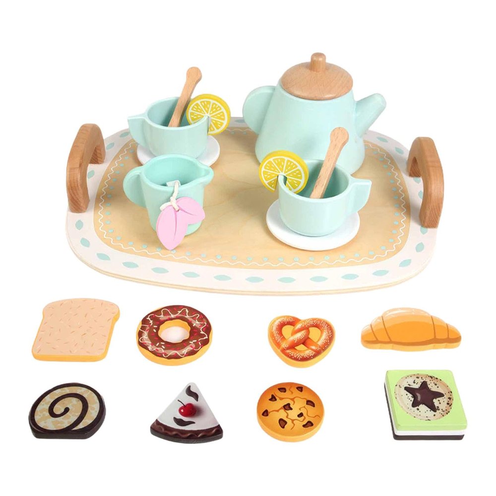 Garende Afternoon Tea Party Toy Children Tea Party Set Kitchen Playset for Party Favors