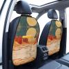 FFGhjk desert Printed Car Seat Kick Protector, Child Kick Protection Mat, Car Interior Storage Mat view 3