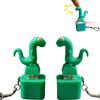 2 PCS Fidget Toys,Rechargeable Lizard Anxiety Relief Keychain Button Toy with Colorful Light & Sound, Fun Portable Anxiety Relief Toy view 1