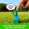 2 PCS Fidget Toys,Rechargeable Lizard Anxiety Relief Keychain Button Toy with Colorful Light & Sound, Fun Portable Anxiety Relief Toy view 2