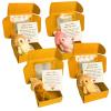 4 Pieces Mini Plush Bear in Box, Small Bear Plush with Inspirational Card, Cute Cartoon Doll, for Desk Shelf Room Bedroom view 1
