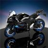 Collection 1/12 Motorcycle Model Diecasts Portable Racing Finger Motobike Simulation Collection Toys for Suzuki GSX(Black) view 1