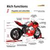 Collection 1/6 Motorcycle Model Diecasts Portable Racing Finger Motobike Simulation Collection Toys for Ducati V4R view 3