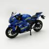 Collection 1/12 Motorcycle Model Diecasts Portable Racing Finger Motobike Simulation Collection Toys for Suzuki GSX(Blue) view 3