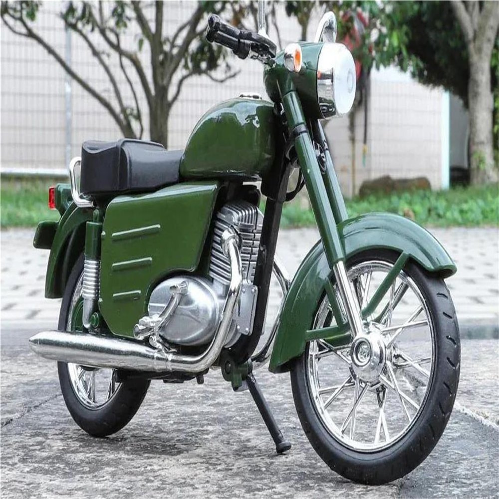 Collection 1/10 Motorcycle Model Diecasts Portable Racing Finger Motobike Simulation Collection Toys for H-ONDA XF250 XF 250(Green)