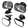 2 in 1 Adjustable Car Back Seat Baby View Mirror - Rear Convex Mirror for Kids in Car view 2