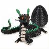 17.8-inch 3D Printed Dragon Eggs, Fidget Toys for Kids & Adults, for Home Office Desk Decor (Black Dragon God) view 1