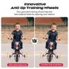12V Kids Motorcycle w/Treaded Tires, 3.1mph Top Speed, Kids Motorcycle w/Training Wheels, Spring Suspension, Ideal for Toddlers 3-6 Years Old, Black view 4