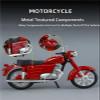 Collection 1/10 Motorcycle Model Diecasts Portable Racing Finger Motobike Simulation Collection Toys for H-ONDA XF250 XF 250(Red) view 4