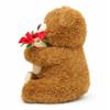 11.8 in Bouquet Teddy Bear Plush Toy, Rose Plush Bouquet, Romantic Flower Hat Bear Stuffed Plush, Perfect as a Birthday, Holiday for Boys and Girls (Brown - Small) view 3