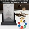 TOGEPP 12" Galton Board Kinetic Art Decor - Premium Stress-Relieving Desk Toy with Bell Curve, 17500 Steel Beads for Executive Offices & Focus (231130.5cm, 600g) view 4