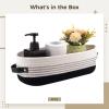 2 Woven Cotton Rope Baskets, Oval Storage Bins, Nursery & Bathroom, Leather Handles view 3