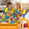 Magnetic 3D Flexible Race Track Train Set with Motorized Car, DIY Anti-Gravity Building Track STEM Toy for Kids Ages 3-10 (81PCS) view 3