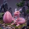 17.8-inch 3D Printed Dragon Eggs, Fidget Toys for Kids & Adults, for Home Office Desk Decor (Pink Dragon God) view 4
