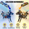 M MITLINK 2PCS Dinosaur Transforming Car Toy, Magnetic Cars Transform into Dinosaurs, Fun - Collision Transformation Car Toys for Boys & Girls, Party Favors Gift for Birthday, Christmas (Mixed) view 2