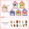 24 Pack Valentines Day Cards with Dog Figurines, Valentines Day Gifts for Kids of Puppy Miniature Toys, Kids Valentines Cards Box & Resin Mini Dog Toys, Valentines Party Favors for Boys Girls view 3